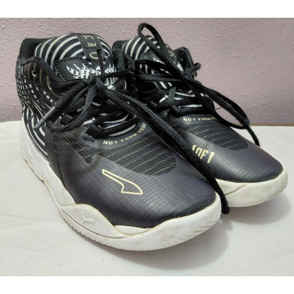 Puma Lamelo Ball MB.01 Rare Reserve "Not From Here" Stripes Boys Size 1.5 US